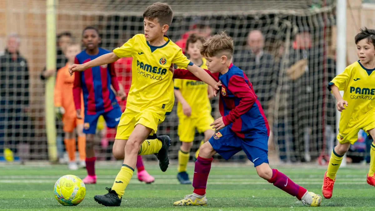 Villarreal U18 academy players in a match