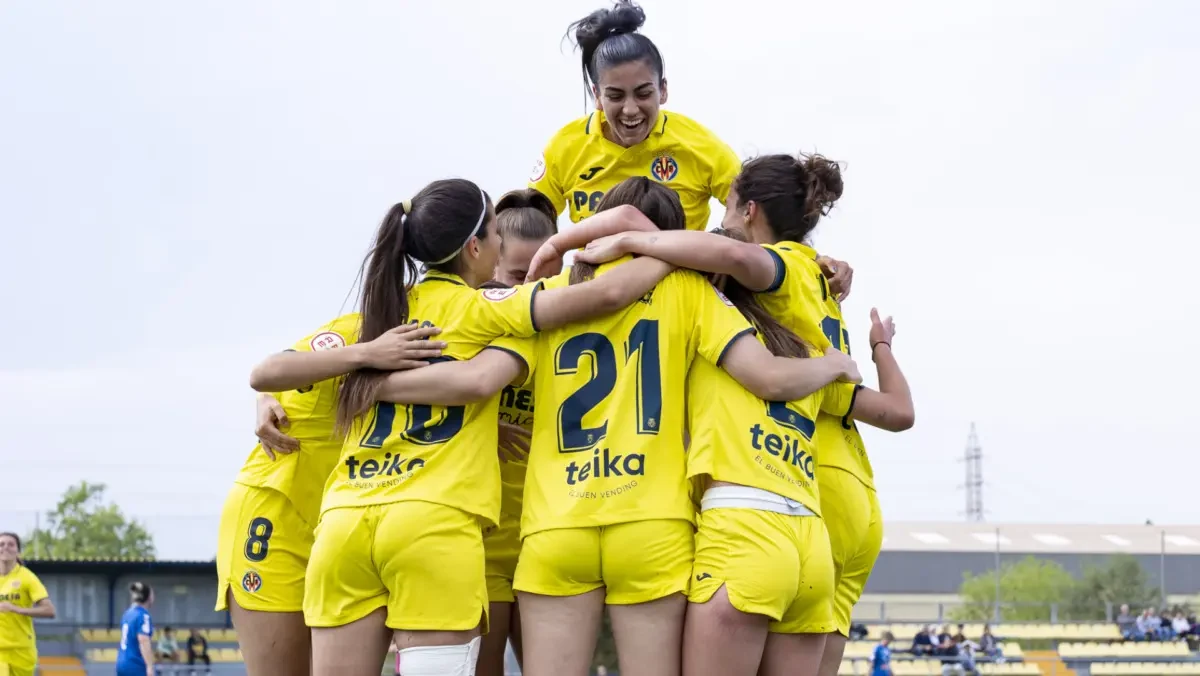 Villarreal women’s team celebrating a goal